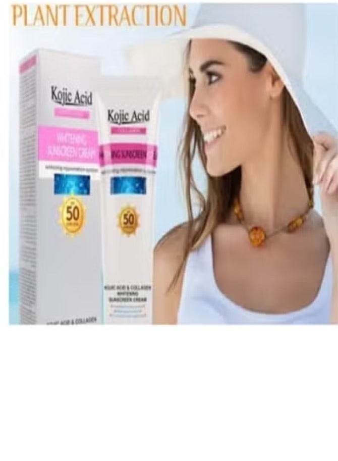 Kojic Acid & Collagen Whitening Sunscreen Cream 50 ml - Image 4